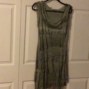 Green Italian silk dress